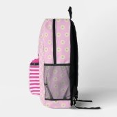 Girl Pink Stationeries für ihre Print Cut Sew Bag Bedruckter Rucksack (Rechts)