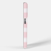 Girl Pink Stripes Gold Glitzer Eyelashes Case-Mate iPhone Hülle (Rückseite / Rechts)