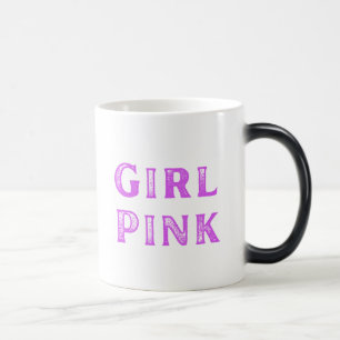 Girl Pink und Pink Dra Gon - Comic Style Dragon Verwandlungstasse