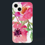 Girl Pink Watercolor Floral Pattern Case-Mate iPhone 14 Hülle<br><div class="desc">Dieses hübsche und feminine,  rosafarbene Blumenmuster zeichnet sich durch eine tiefe,  rosa Blume mit fließenden Zweigen aus,  die eine Touch Grün verleihen. Es verleiht Ihrem Smartphone einen trendigen und modischen Look.</div>
