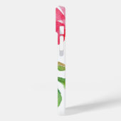 Girl Pink Watercolor Floral Pattern Case-Mate iPhone Hülle (Rückseite / Links)
