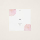 Girl Pink Watercolor Square Boutique Preis (Rückseite)
