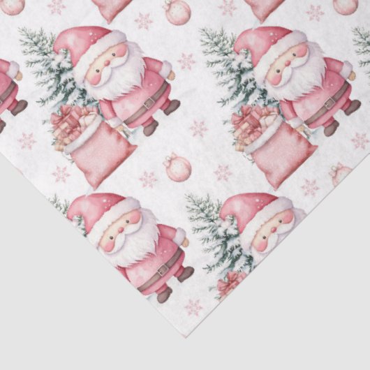 Girl Pink Weihnachten Weihnachtsgeschenke Seidenpapier (Ausschnitt)