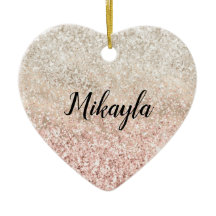 Girl Pink White Glitz Glitzer Name