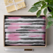Girl Pink White Zebra Streifen Seidenpapier (Geschenk)
