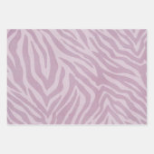 Girl Pink Zebra Animal Print Geschenkpapier Set (Vorderseite 3)