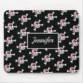 Girl Pirat Skull and Crossbones Mouse Pad Mousepad (Vorne)