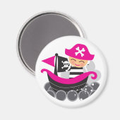 Girl Pirate Magnet (Vorderseite/Rückseite)