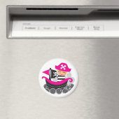 Girl Pirate Magnet (In Situ (Geschirrspüler))