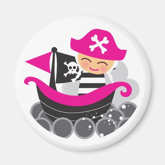 Girl Pirate Magnet (Vorne)