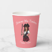 Girl Pirate Pappbecher (Rückseite)