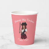 Girl Pirate Pappbecher (Vorderseite)