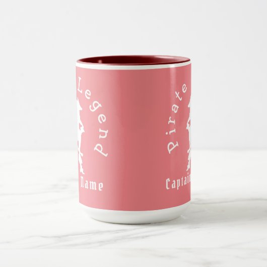 Girl Pirate Pink Tasse (Zentrum)