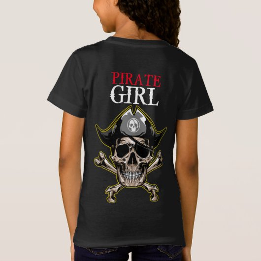 Girl PIRATE SKULL T-Shirt (Rückseite)