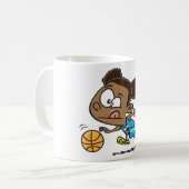 Girl Playing Basketball Tasse (Vorderseite Links)