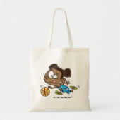 Girl Playing Basketball Tote Bag Tragetasche (Vorne)