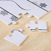 Girl Playing Ice Hockey Team Spieler Mädchenname Puzzle (Seite)