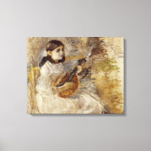 Girl Playing the Mandolin (von Berthe Morisot)