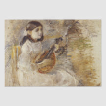 Girl Playing the Mandolin (von Berthe Morisot)