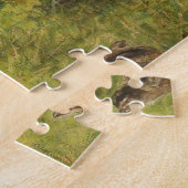 Girl Playing with Chicks (Hen und Huhn) Puzzle (Seite)