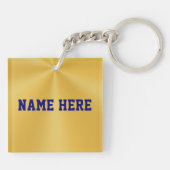 Girl Pole Vault Geschenkideen Personalisiert 3 Tex Schlüsselanhänger (Rückseite)