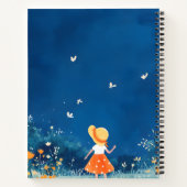 Girl Ponders the Future in a Beautiful Field Notizblock (Rückseite)