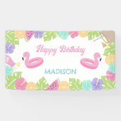 Girl Pool Party Banner (Horizontal)