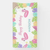 Girl Pool Party Banner (Vertikal)