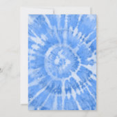 Girl Pool Party Geburtstag Pastel Gefärbte Krawatt Einladung (Rückseite)