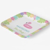 Girl Pool Party Pappteller (Gewinkelt)