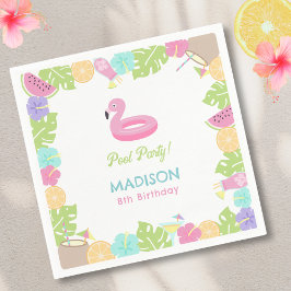 Girl Pool Party Serviette