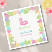 Girl Pool Party Serviette