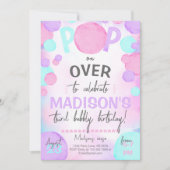 Girl-Pop über Blase Einladung