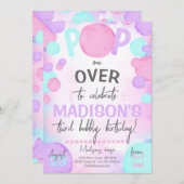 Girl-Pop über Blase Einladung