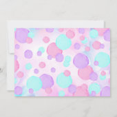 Girl-Pop über Bubble-Foto Einladung (Rückseite)