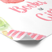 Girl Popsicle Baby Duschbücher und Geschenke Poster (Ecke)