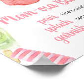 Girl Popsicle Baby Dusche Mama Osa Bar Poster (Ecke)