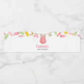 Girl Popsicle Baby Dusche Wasserflaschenetikett (Einzelnes Label)