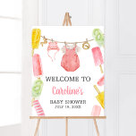 Girl Popsicle Baby Dusche Willkommen Poster<br><div class="desc">Mit dieser Popsicle Baby Dusche und unserem niedlichen und hübschen bedruckbaren Willkommensschild mit einem bezaubernden Baby Clothes Baby Shower Thema machen Sie zu einem besonderen Erlebnis. Laden Sie diese Touch herunter,  personalisieren Sie sie und schaffen Sie bleibende Erinnerungen! BS1078</div>
