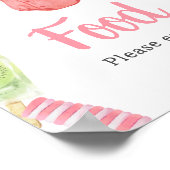 Girl Popsicle Baby Showfood Poster (Ecke)