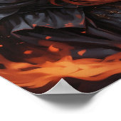 Girl-Poster für Feuerelemente Poster (Ecke)