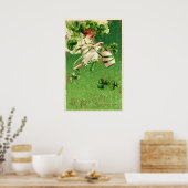 Girl Poster vom St. Patty's Day (Küche)
