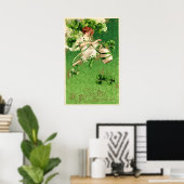 Girl Poster vom St. Patty's Day (Heimbüro)