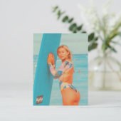 Girl-Postkarte Postkarte (Stehend Vorderseite)