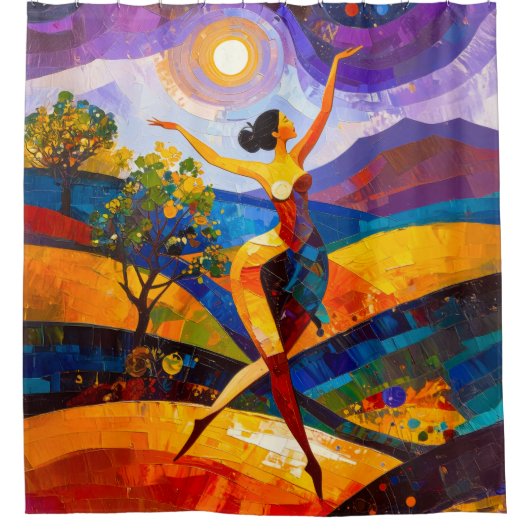 Girl Power 001 Duschvorhang (Vorderseite)