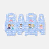 Girl Power auf der Basis der blauen Blume Geschenkschachtel (Ungefaltet)