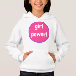 Girl-Power auf rosa und Lila Hoodie Sweatshirt