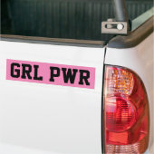Girl-Power Autoaufkleber (Auf Lkw)