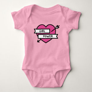 Girl Power Baby One Piece Bodysuit Strampler