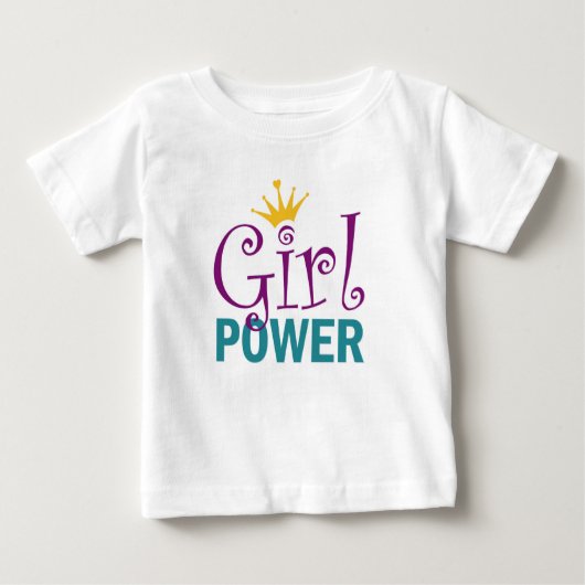 Girl-Power Baby T-shirt (Vorderseite)